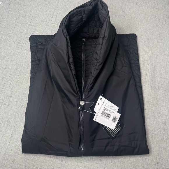 Lululemon Black Reversible Quilted Zip Scarf Unisex Nwt - Picture 10 of 14